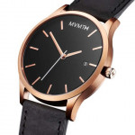 MVMTH Classical Leather Watch In Black (Digital)