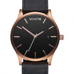 MVMTH Classical Leather Watch In Black (Digital)
